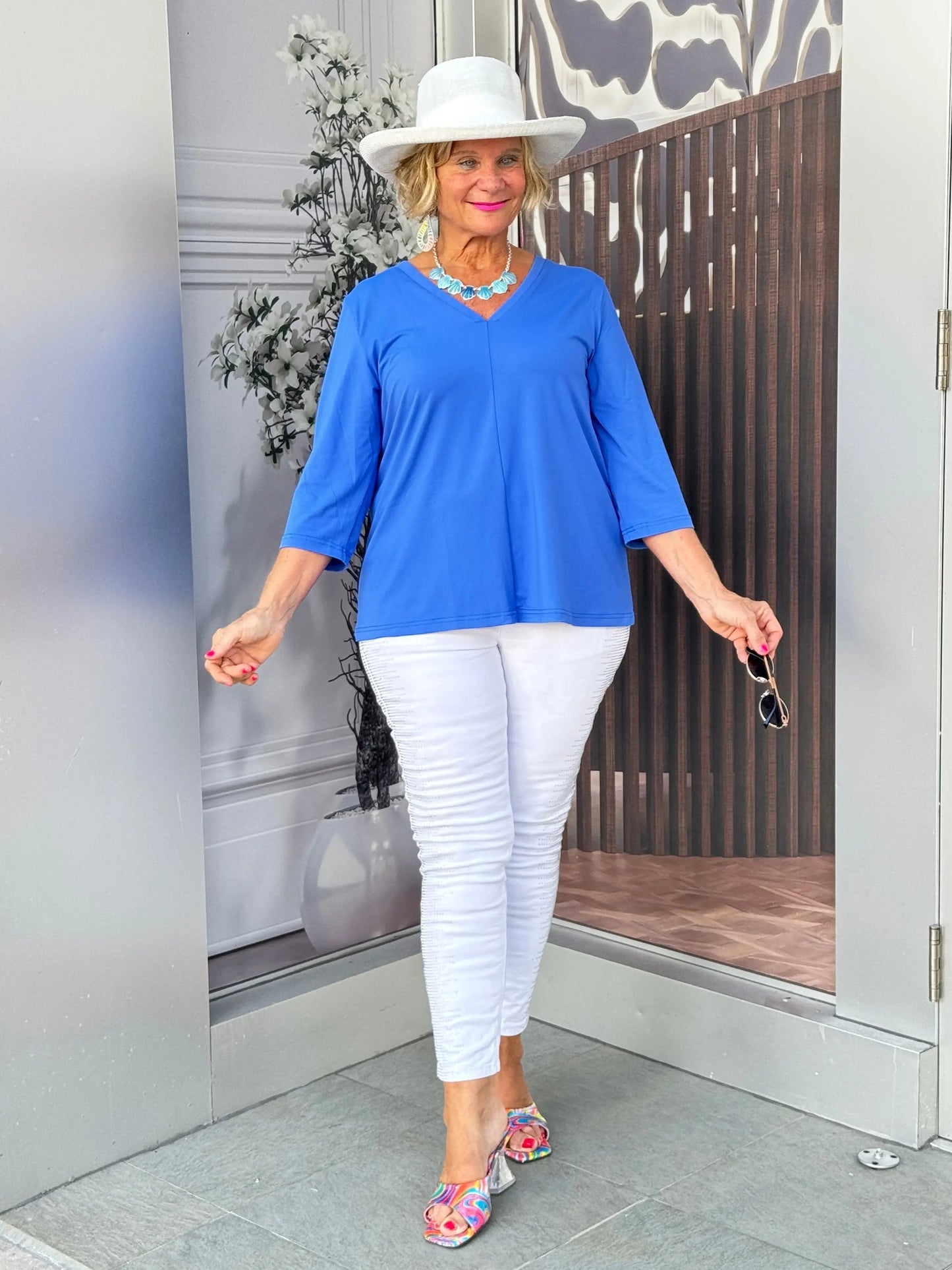 LULU B BLU SEERSUCKER JACKET