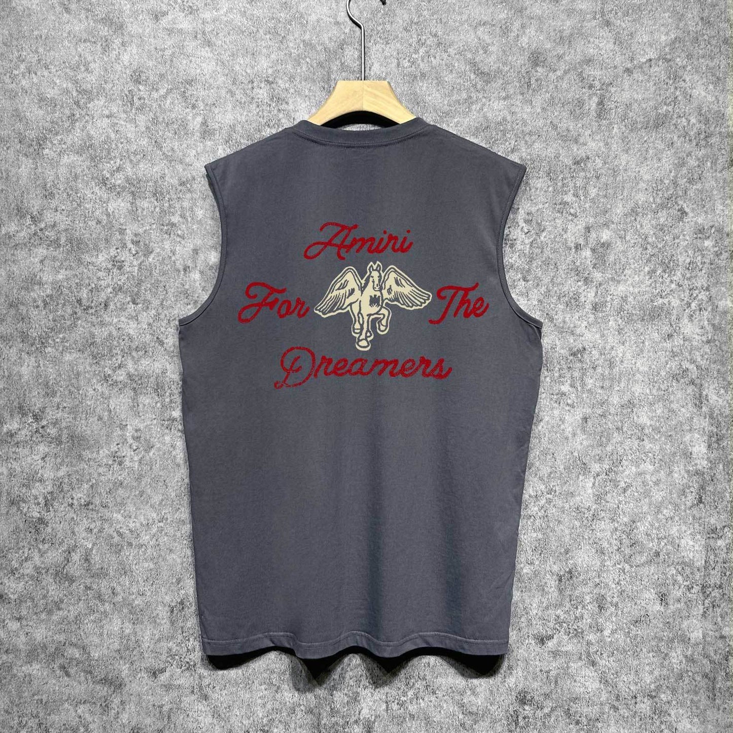 Amiri tank top mottled pegasus print