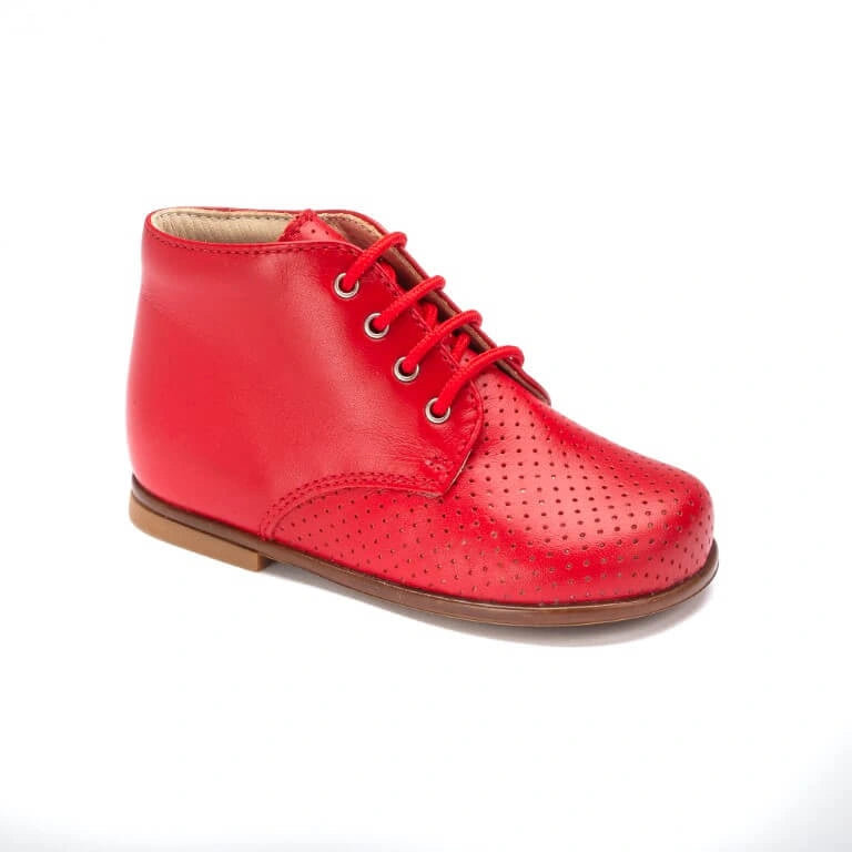 23726 - Red Leather Summer High Top for Toddlers