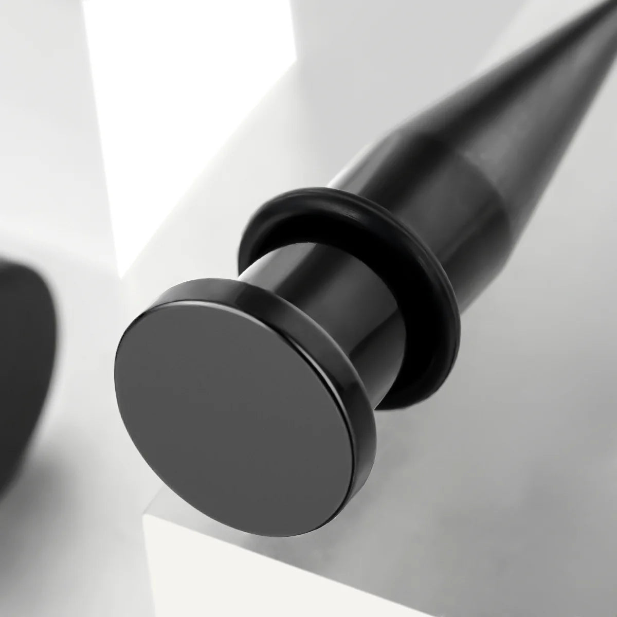 MIDNIGHT BLACK STAINLESS STEEL EAR STRETCHING KIT