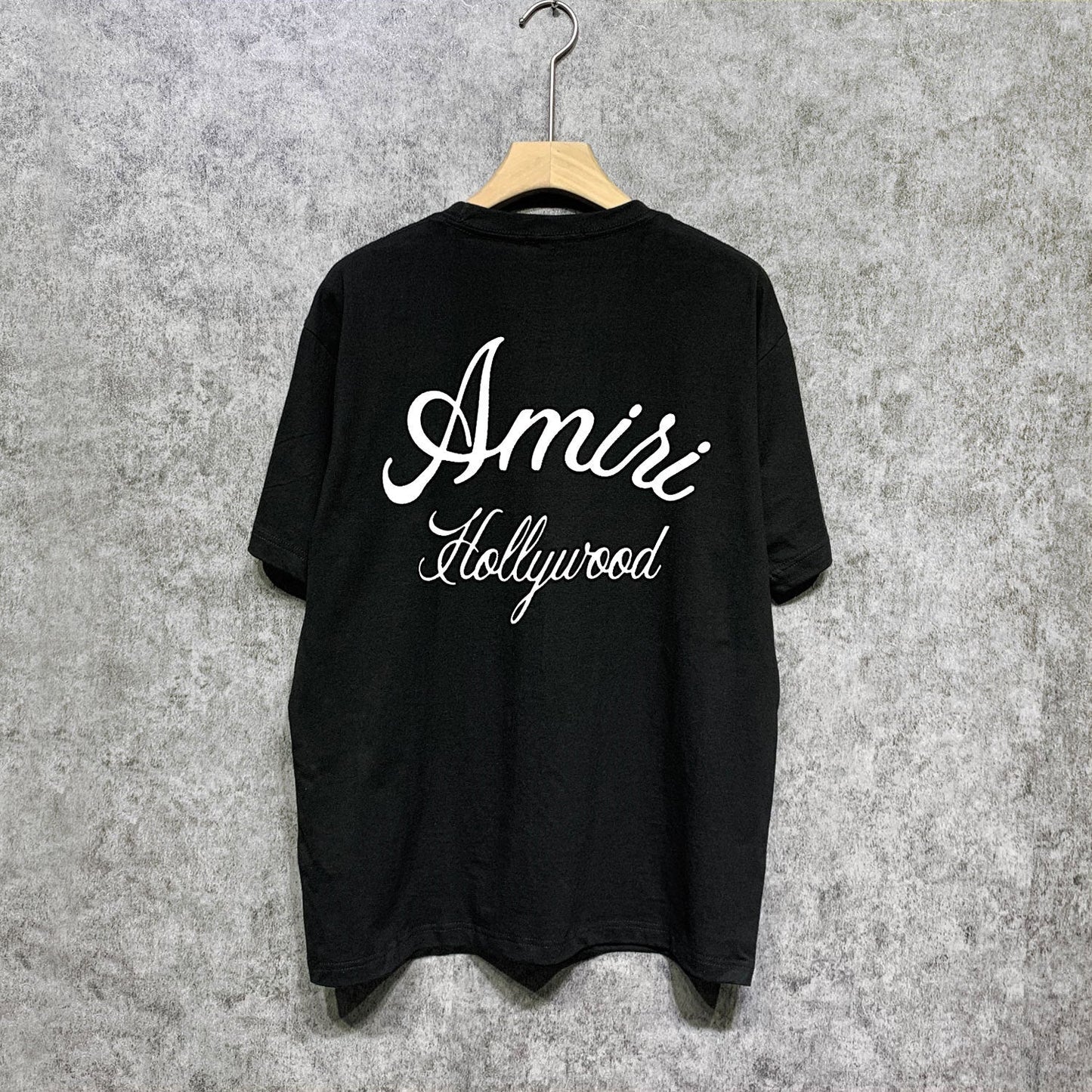Amiri t shirts letter padded printing short sleeves