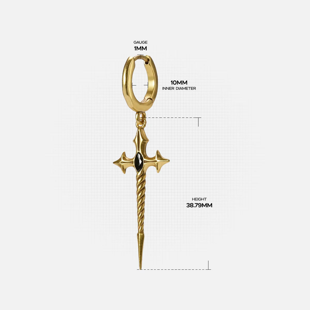 LONGINUS GODPIERCER EARRINGS