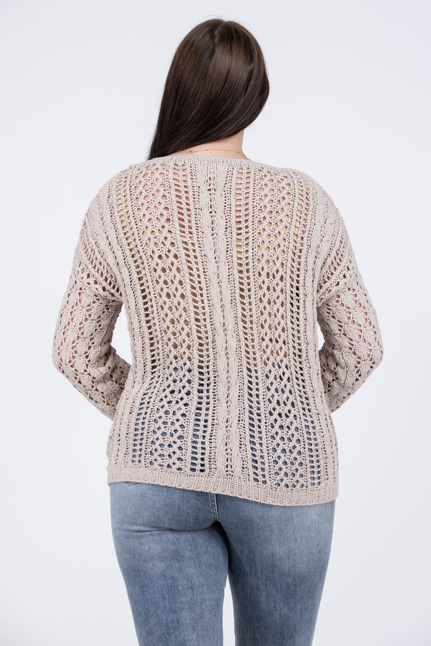 Didn't Know I Knitted You Women's Open Knit Sweater