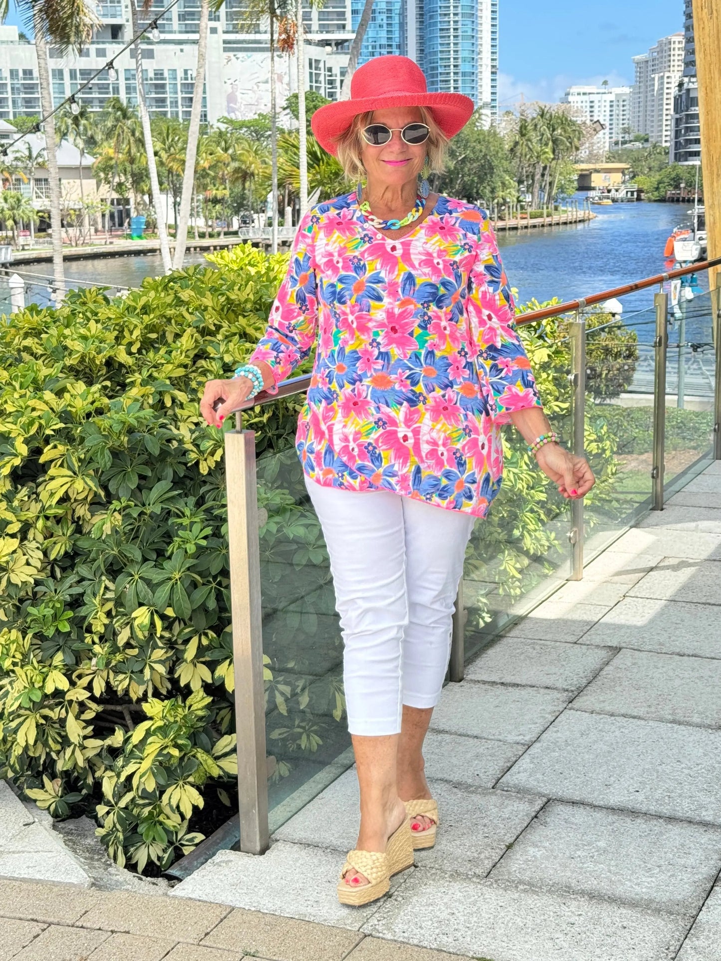 COLOR ME BEAUTIFUL ASYMMETRIC TOP