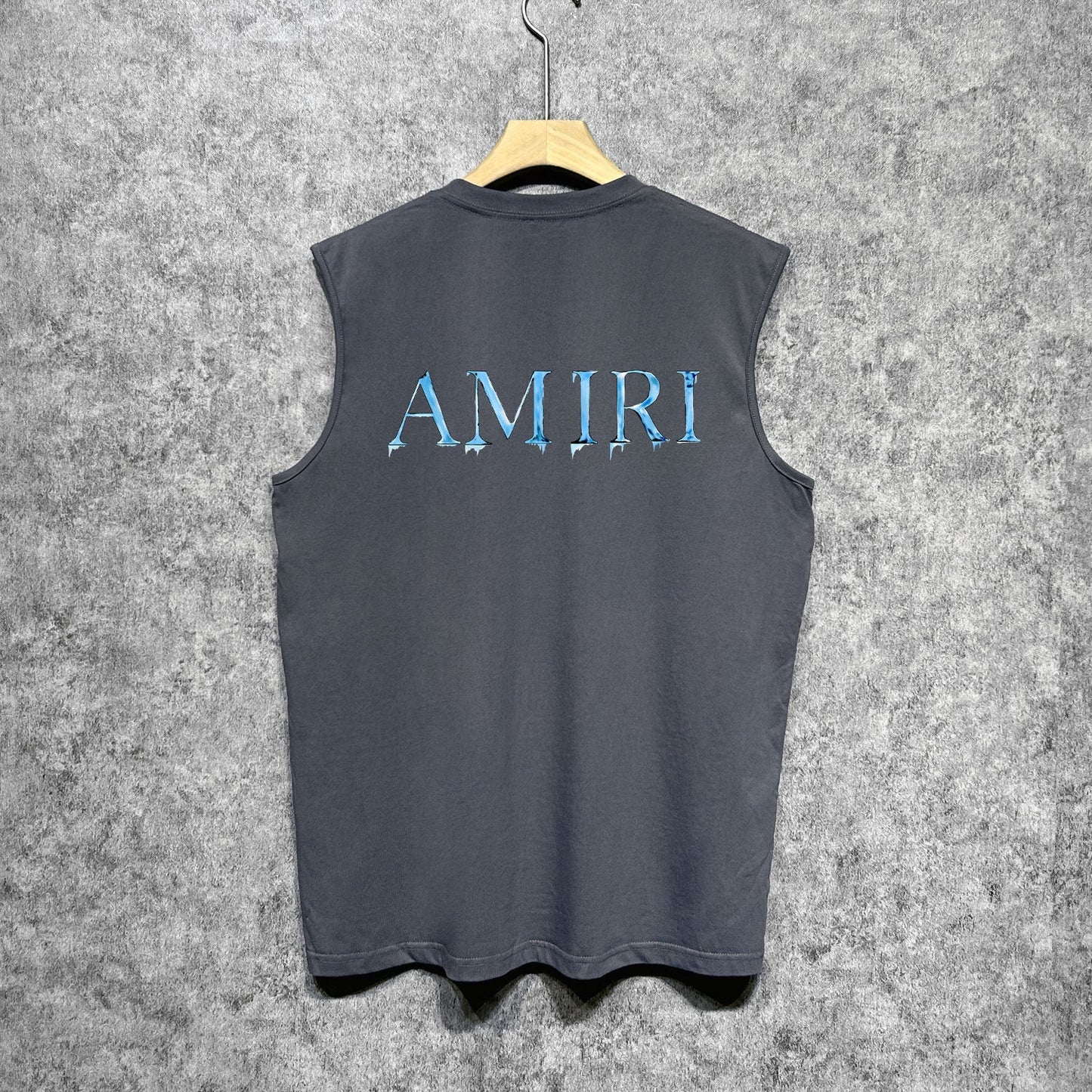 Amiri tank top splash paint simple letterprinting