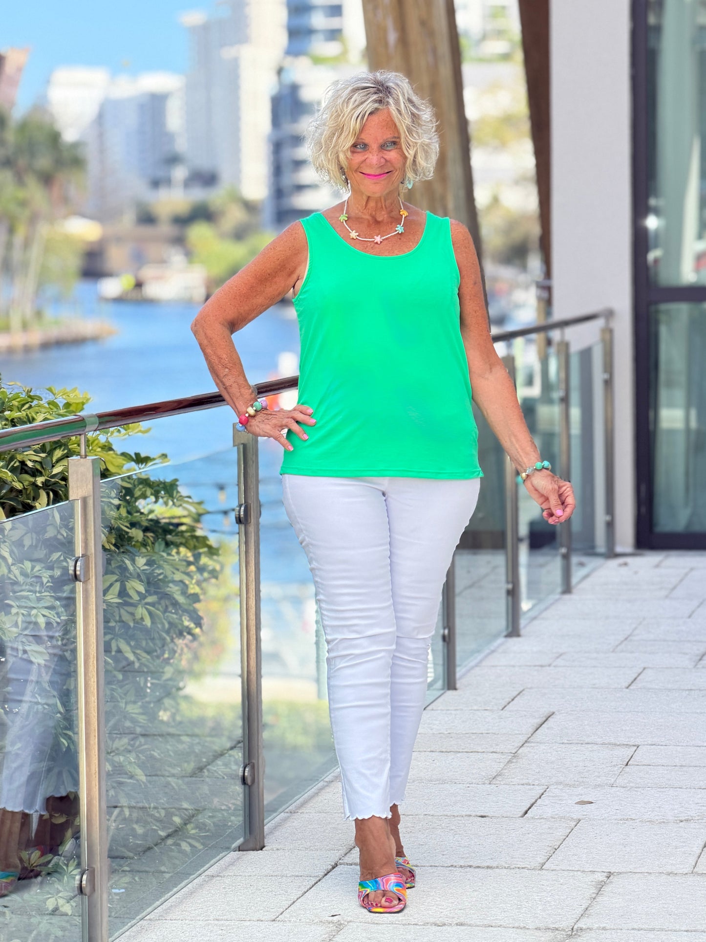 LULU B COASTAL GREEN LINEN JACKET