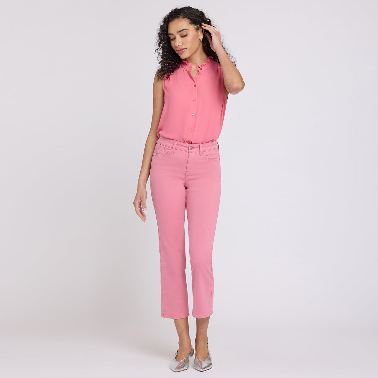 Marilyn Straight Ankle Jeans - Desert Rose
