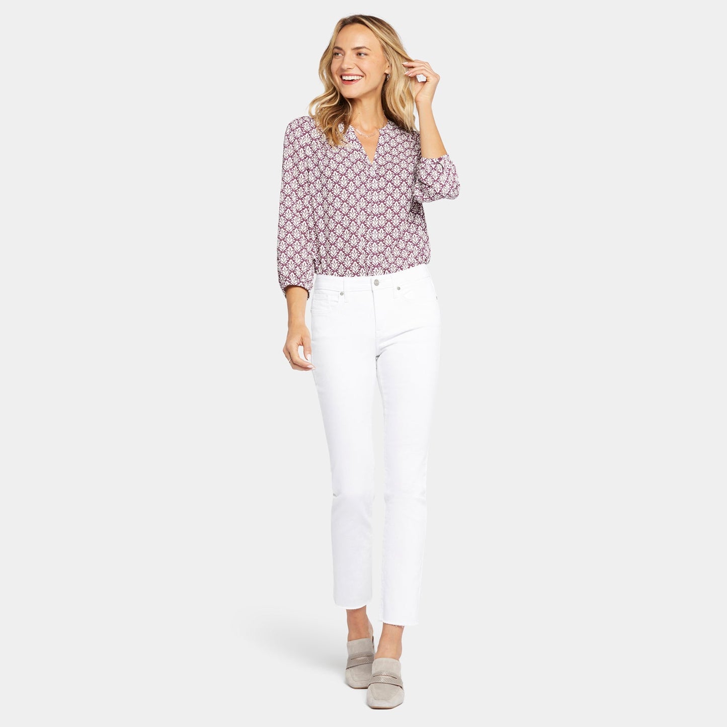 Sheri Slim Ankle Jeans - Optic White