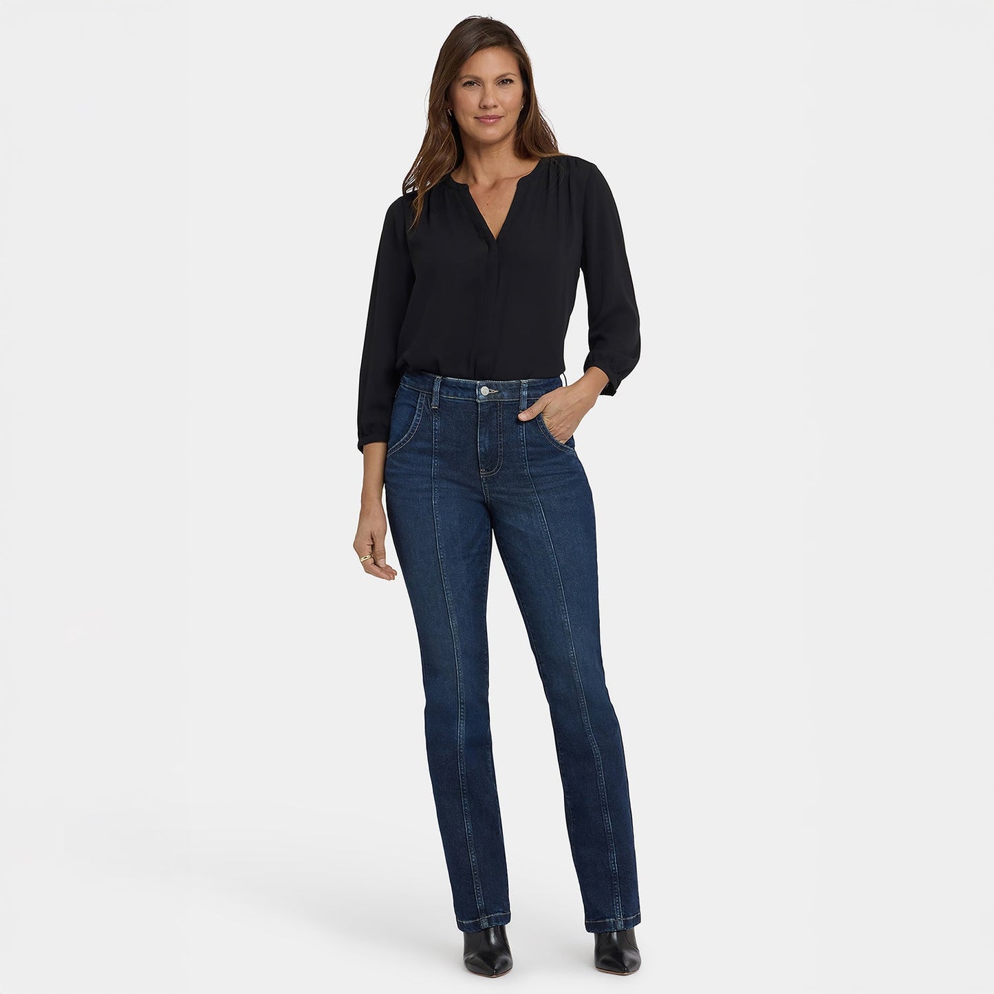 Billie Mini Bootcut Jeans - Indigo Seine