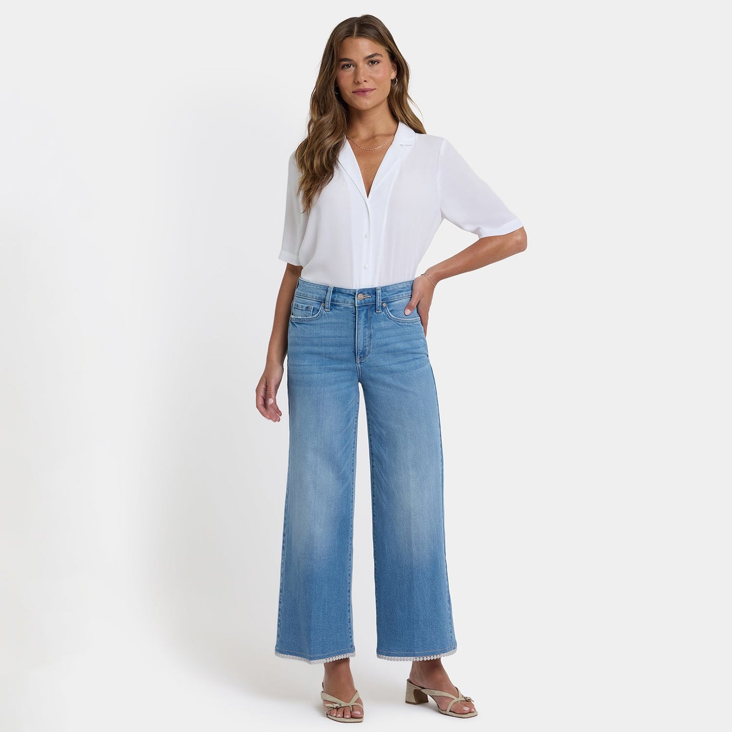 Brodi Wide Leg Ankle Jeans - Vista Lakes
