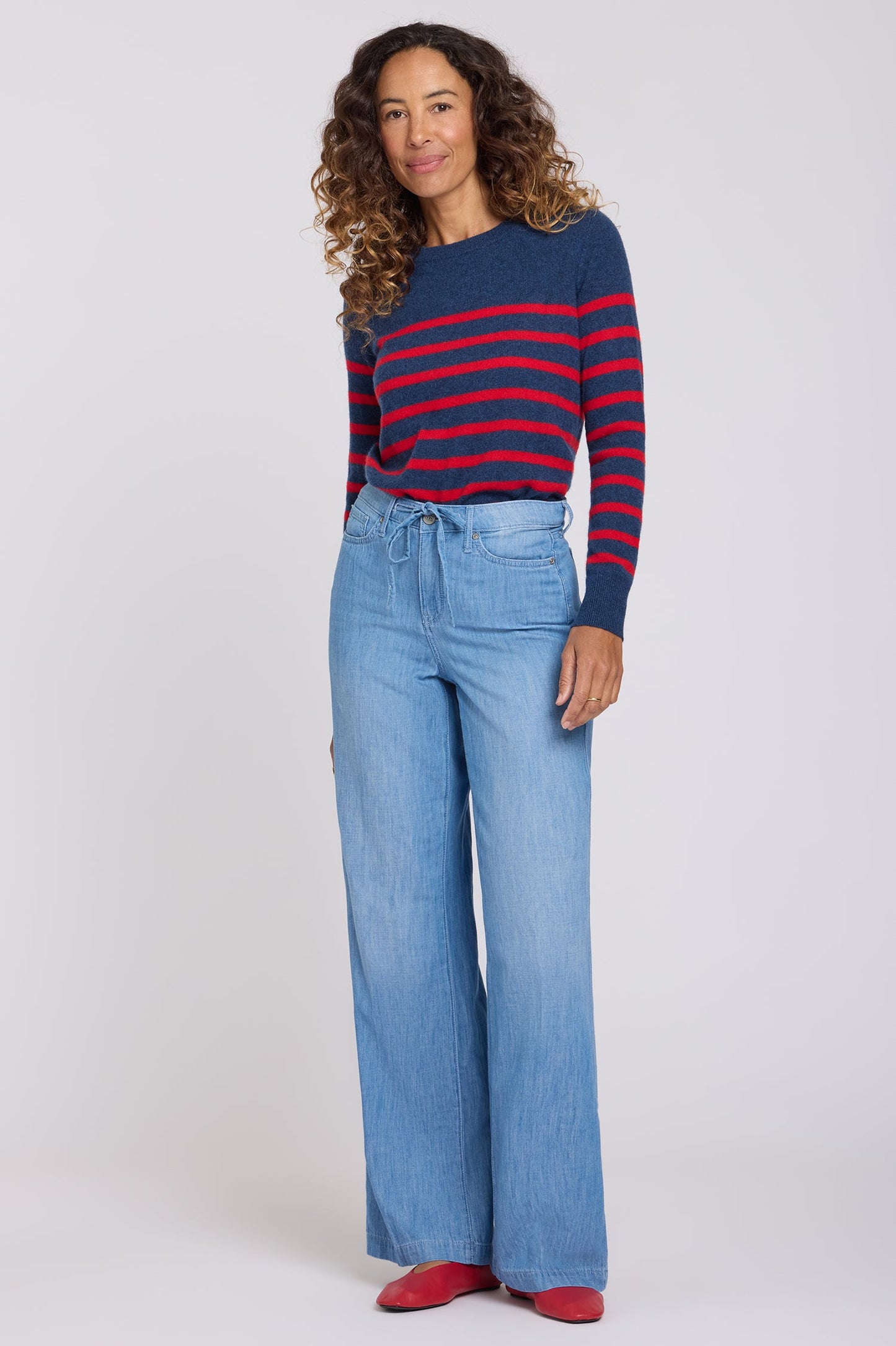 Teresa Wide Leg Jeans - Riviera Sky