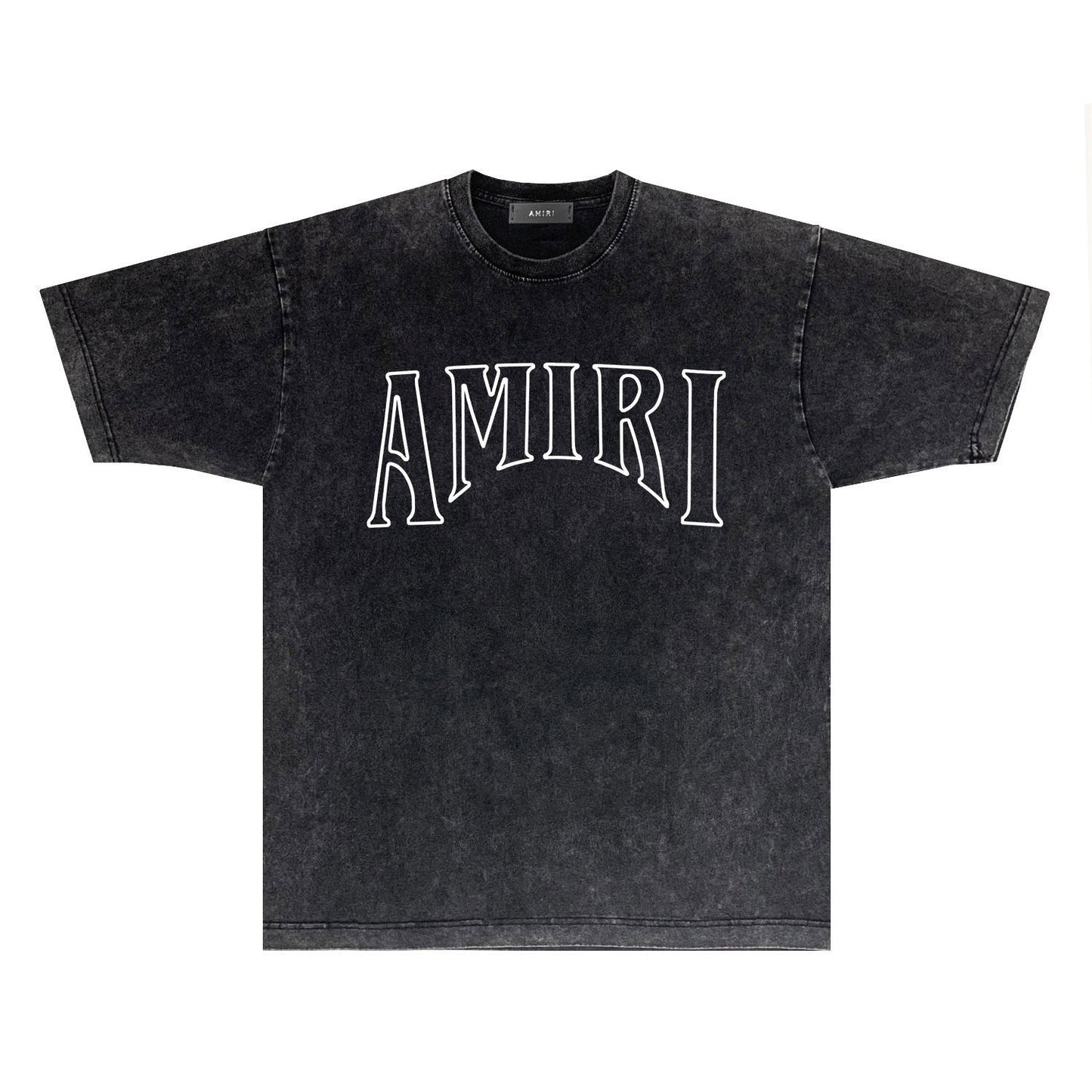 Amiri T Shirts Washed and Worn Retro Short Sleeve T-shirt