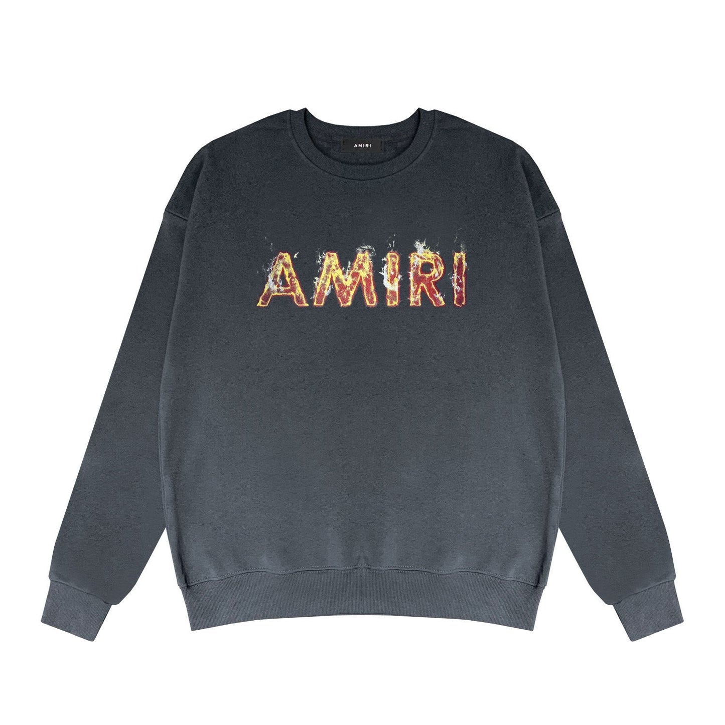 Amiri Long Sleeved Shirt Long Fashion Brand Crew Sweatshirts round Neck Sweater
