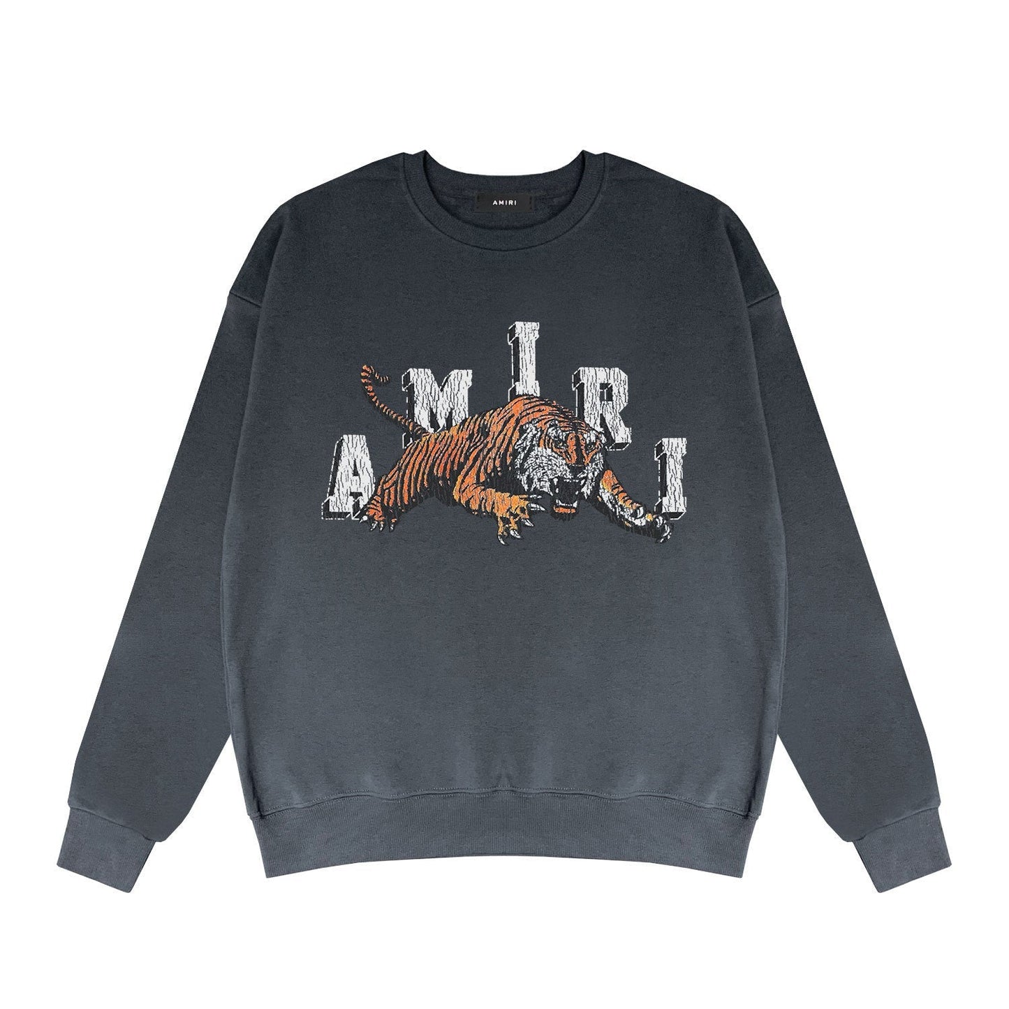 Amiri Long Sleeved Shirt Fashion Brand Crew Sweatshirts round Neck Sweater
