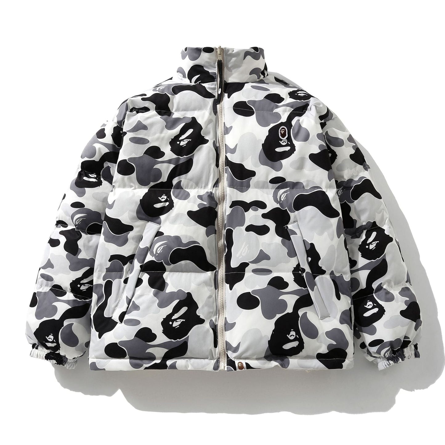 Bathing Ape Coat Double-Sided Camouflage Zipper Cotton-Padded Coat