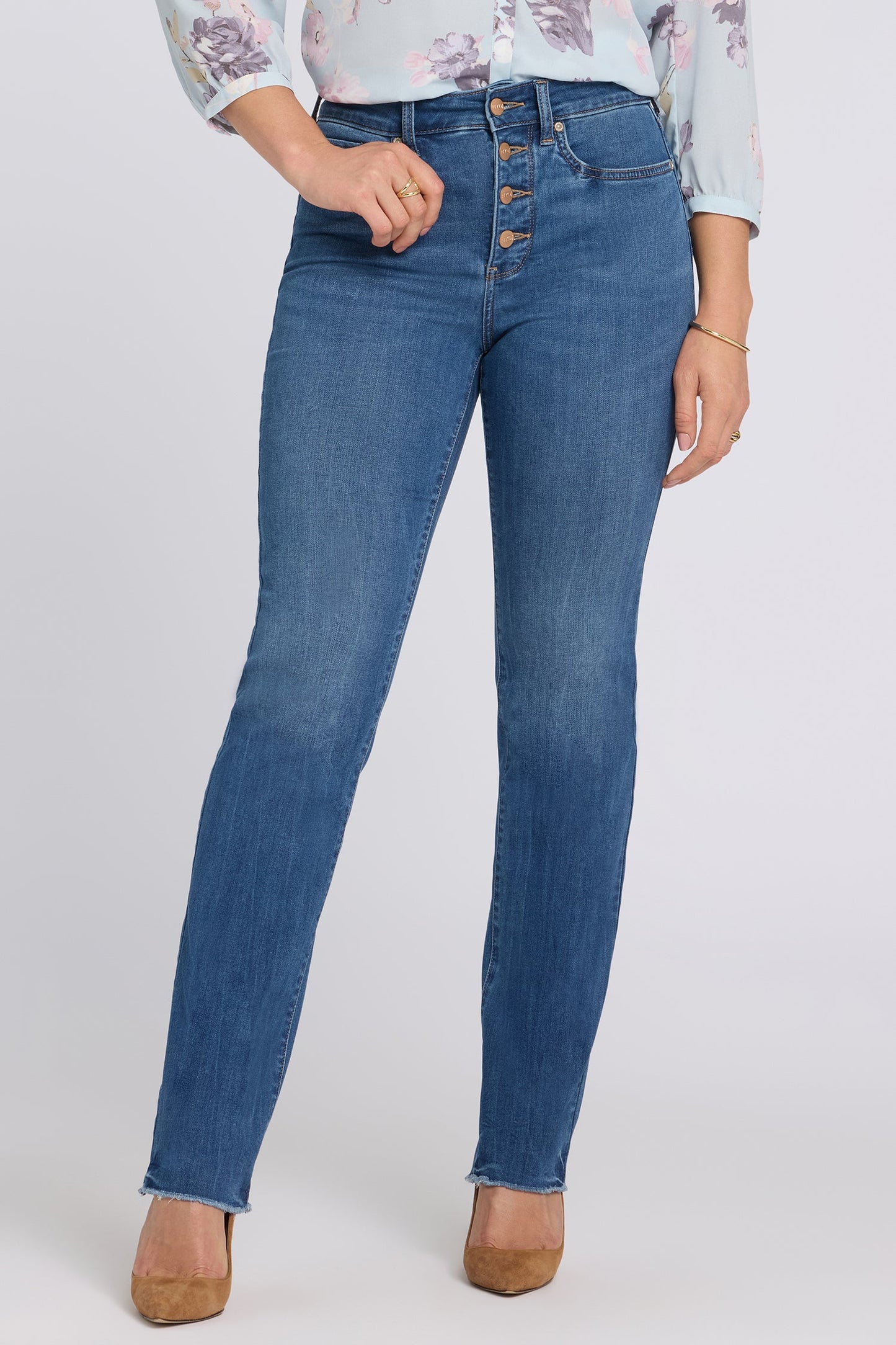 Marilyn Straight Jeans In Petite - Wild River