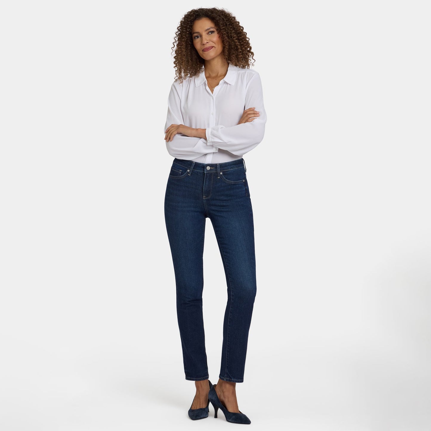 Sheri Slim Jeans In Petite - Indigo Seine