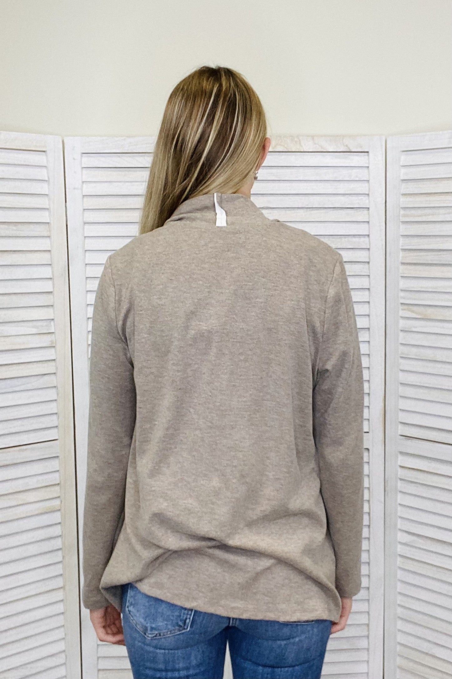With Time To Spare Women's Soft Waterfall Draping Cardigan