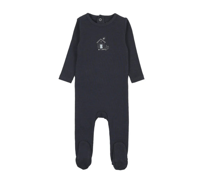 Analogie Navy Sweet Campaign Boys Embroidered Footie