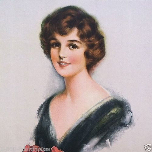 BEAUTIES Lithograph Store Promotional Calendar 1929