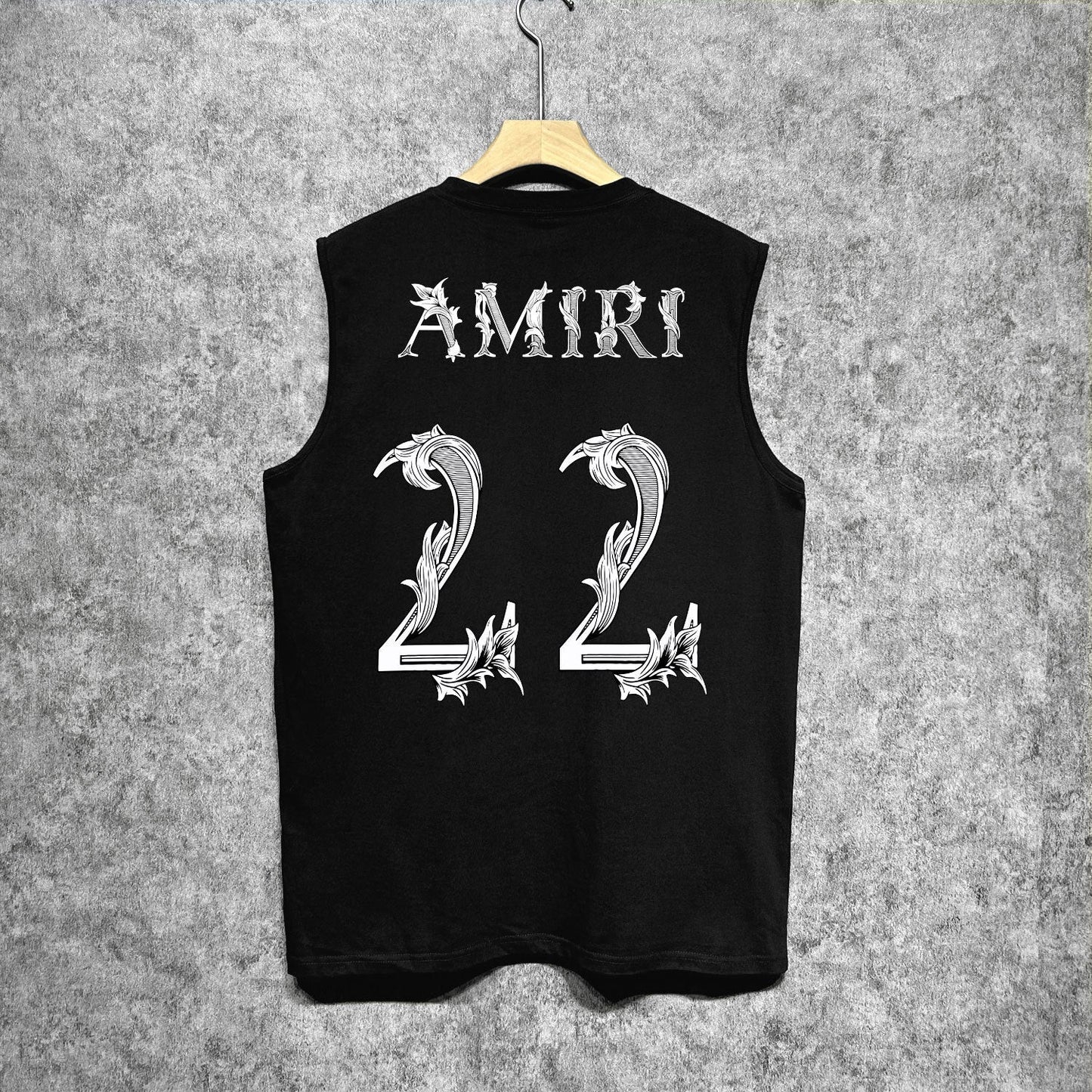 Amiri tank top digital vine printing