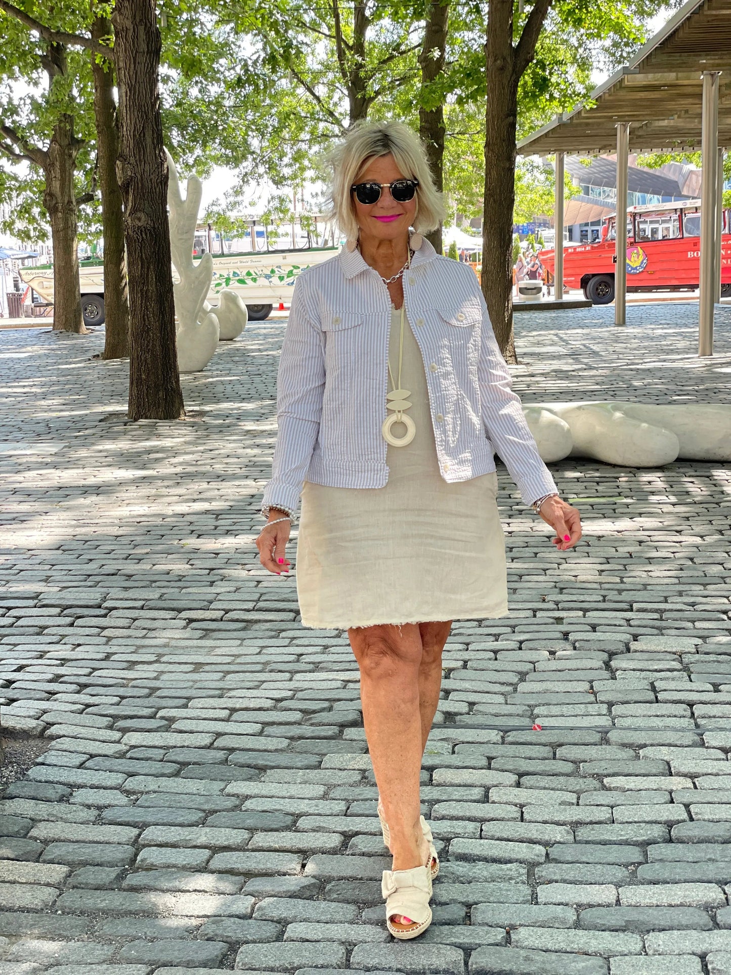 LULU-B STONE LINEN DRESS