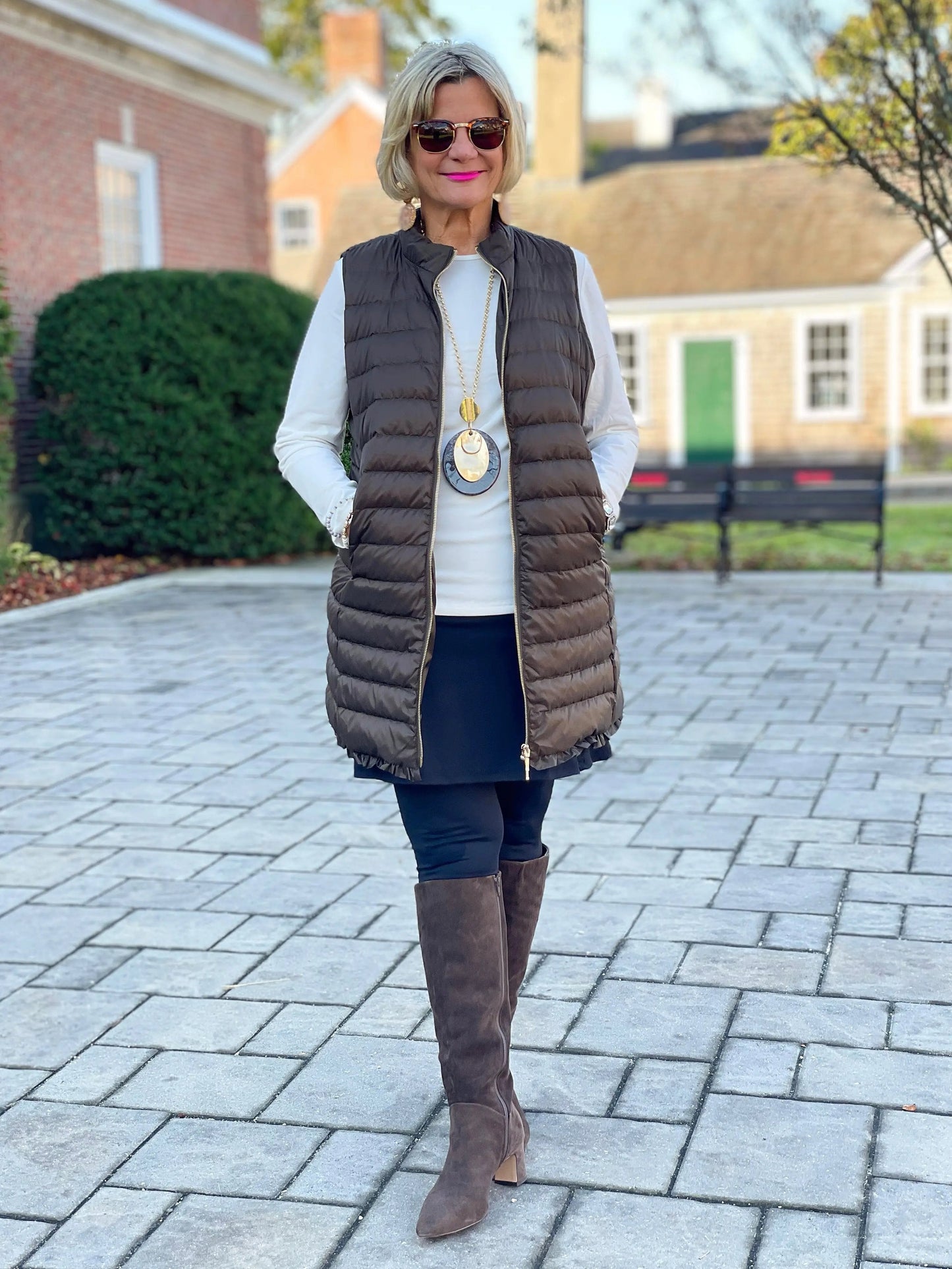 LULU-B OLIVE PUFFER VEST