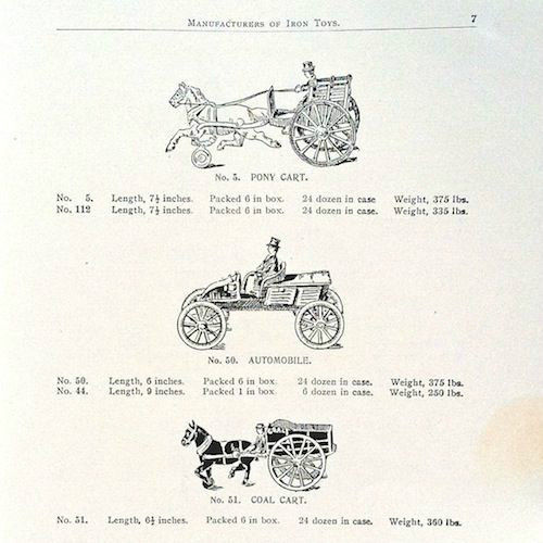 IRON TOYS Dent Hardware CO Toy Catalog Booklet 1900