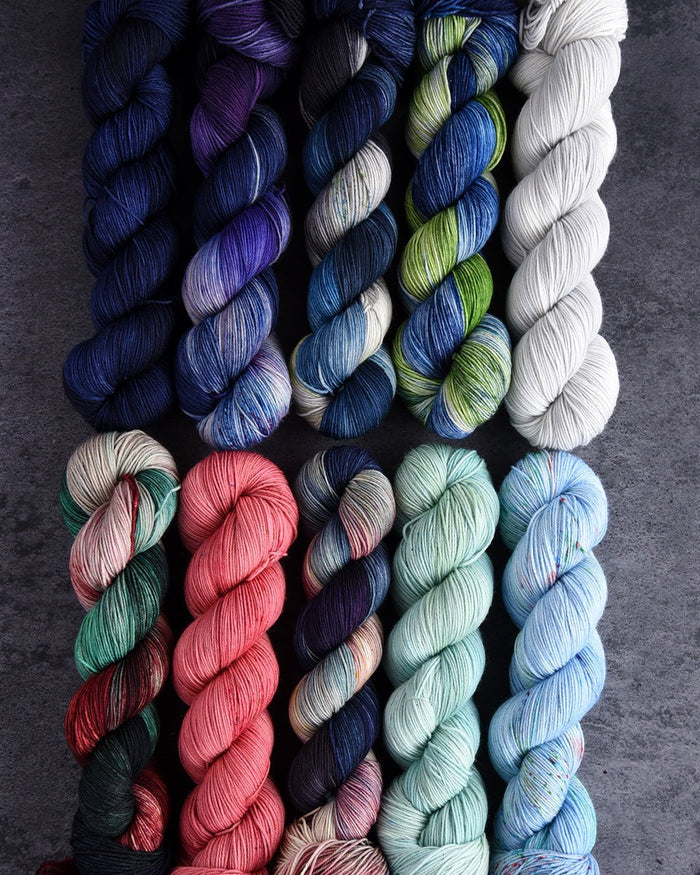 Destination Yarn fingering weight yarn Monet's Garden - dyed to order