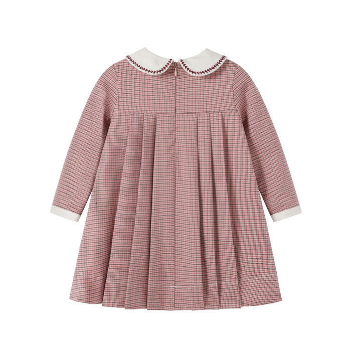 Nounelle Houndstooth Pink Dress