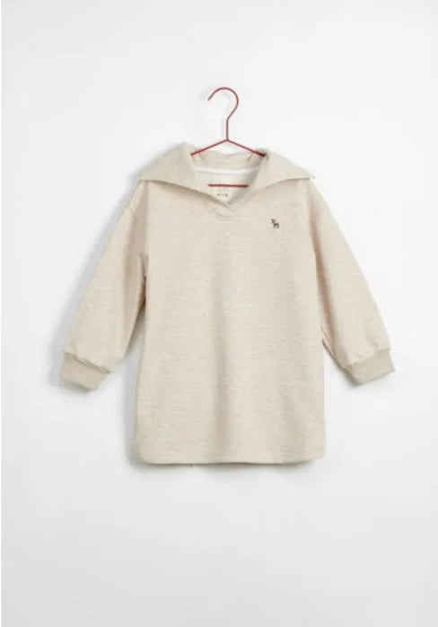 Please Mom Oat Sailor Sweat Dress