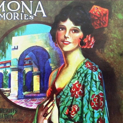 RAMONA MEMORIES Citrus Crate Box Label