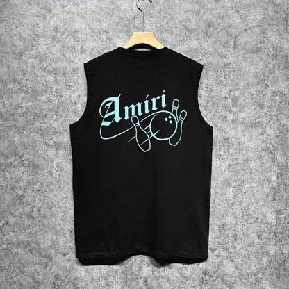 Amiri tank top bowling print