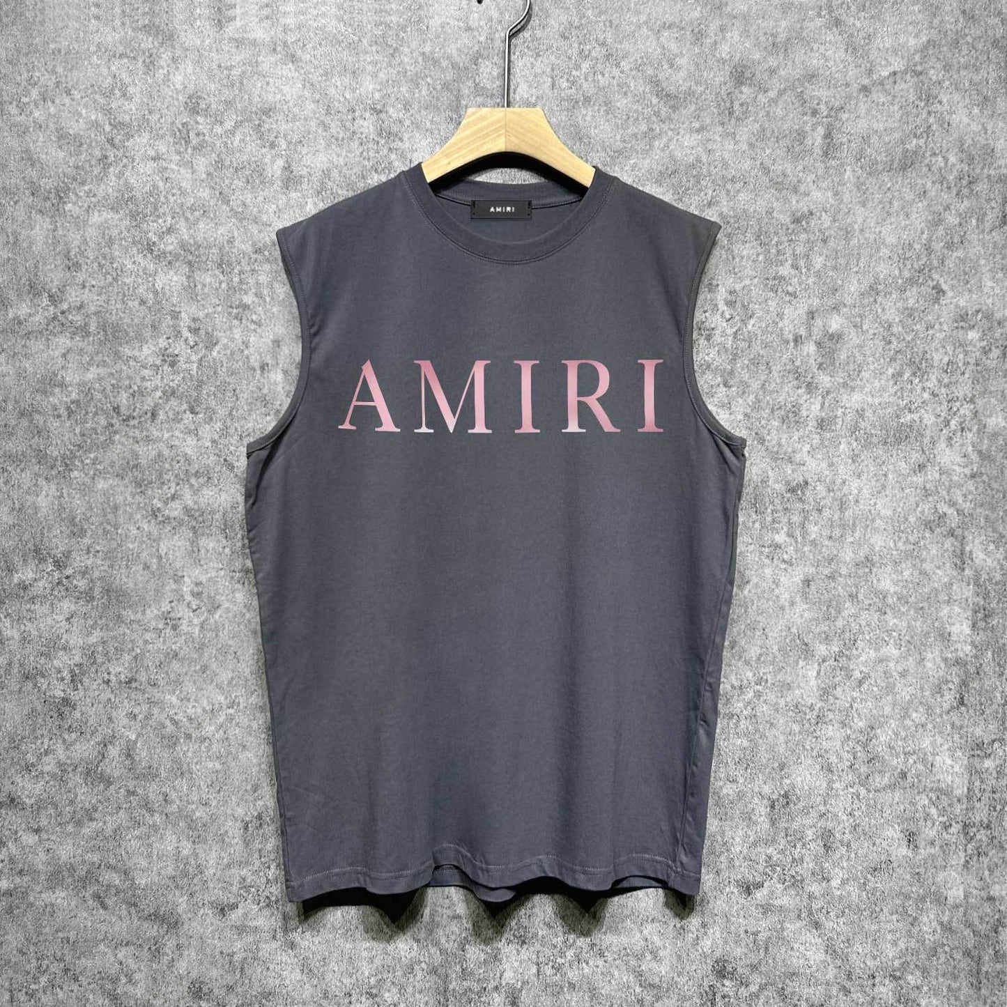 Amiri tank top pink letterprinting