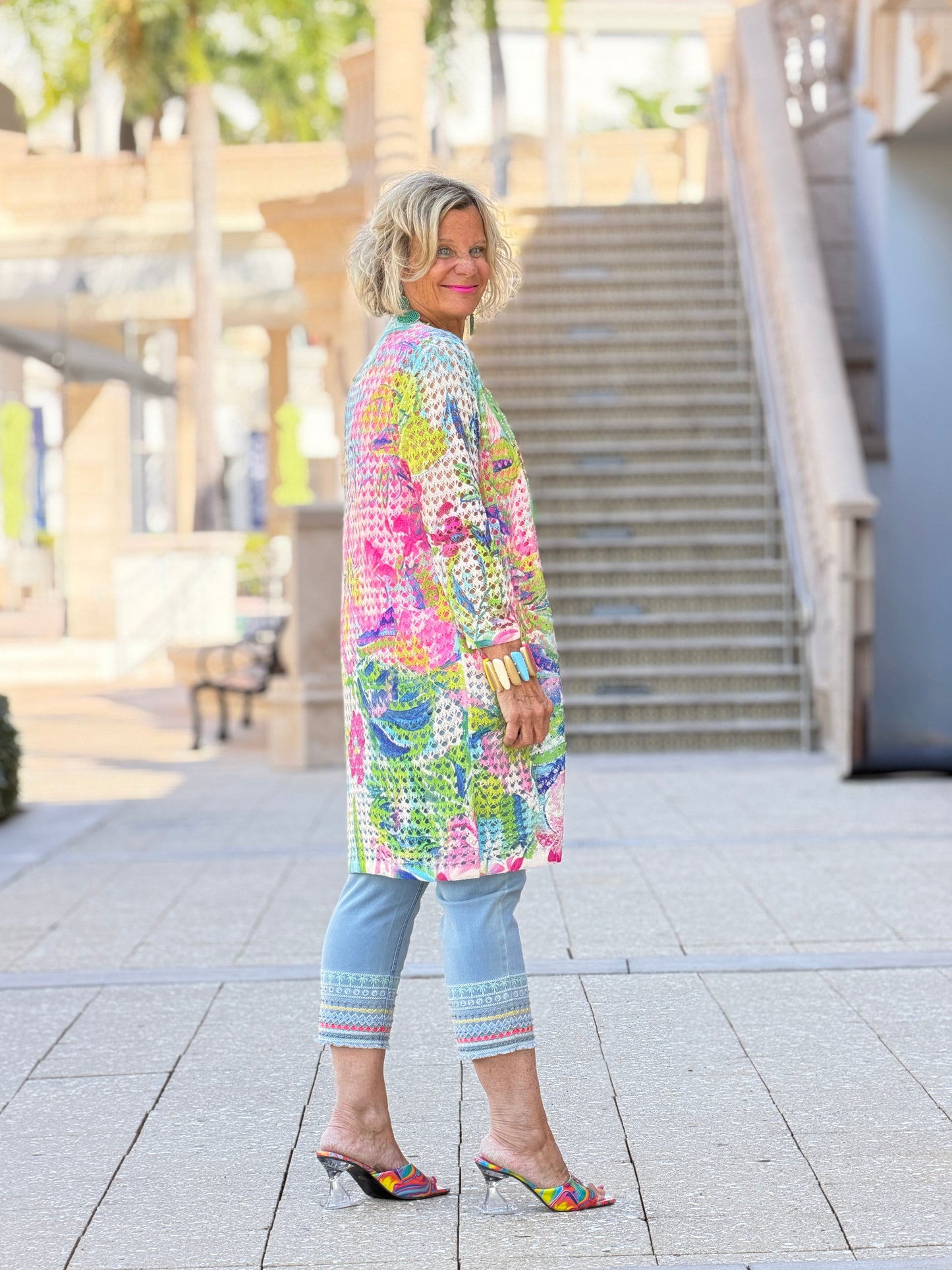 Ethyl Open Knit Cardigan - New Dream