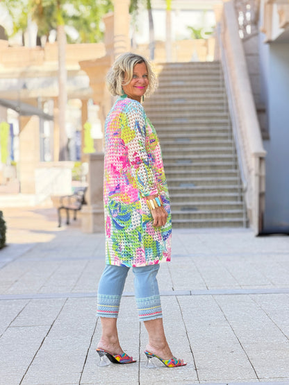Ethyl Open Knit Cardigan - New Dream