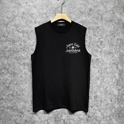Amiri tank top artistic word printing