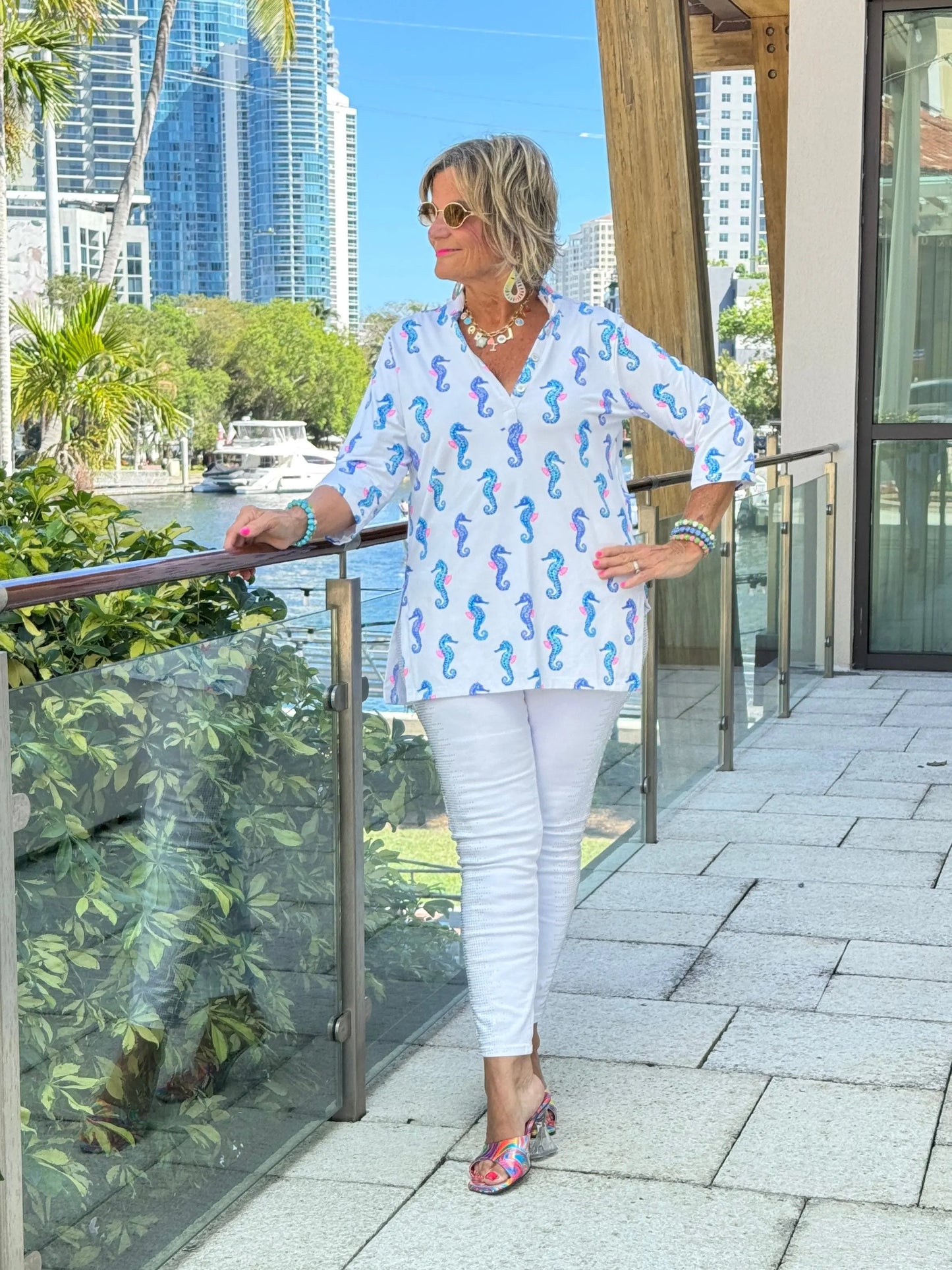 LULU B SHORELINE CHARM TUNIC