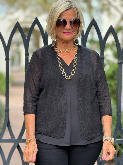 LULU-B HUNTER BLACK WRAP