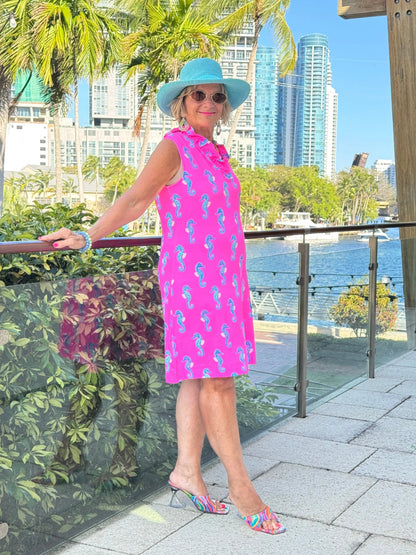 LULU B SEAHORSE BAY RUFFLE DRESS
