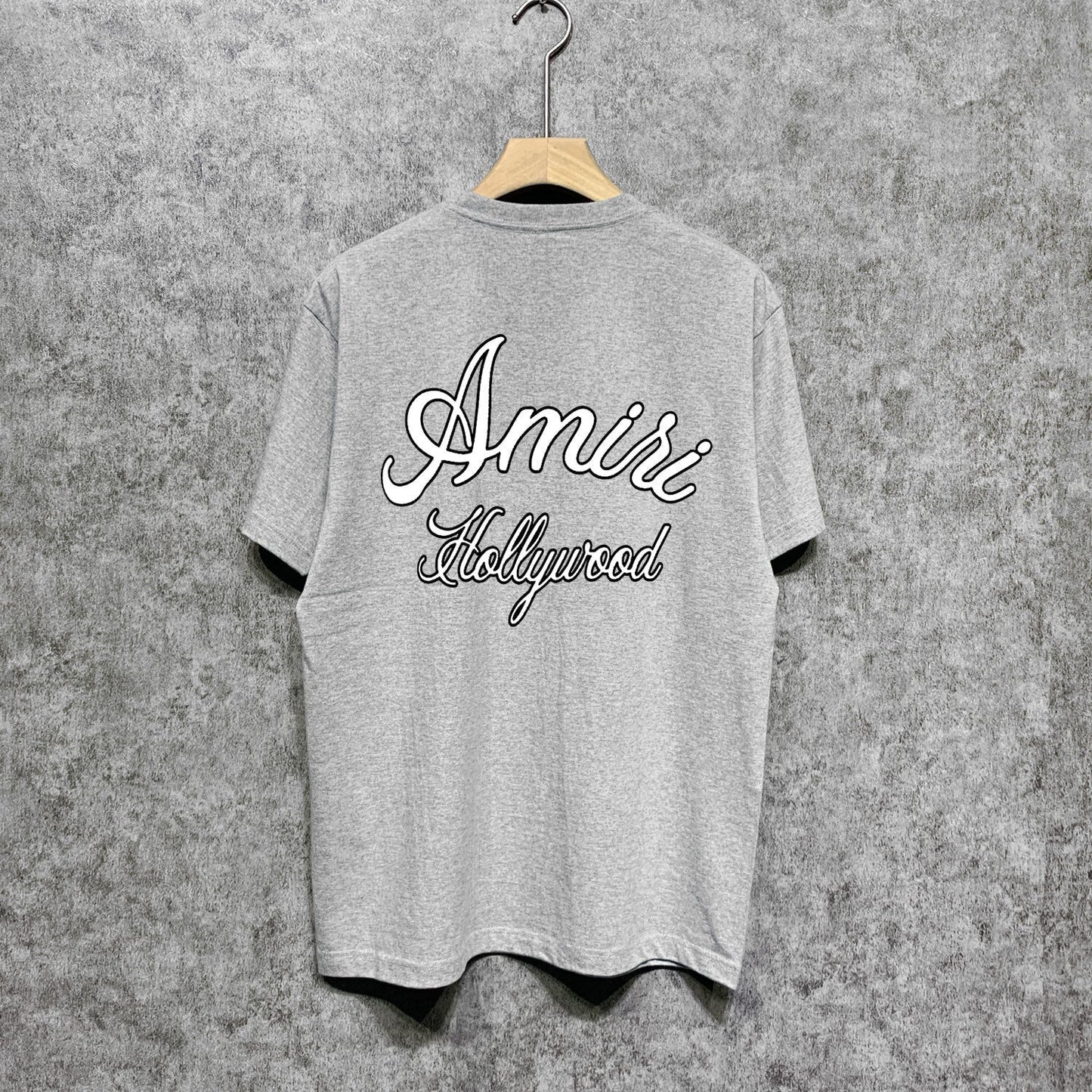 Amiri t shirts letter padded printing short sleeves