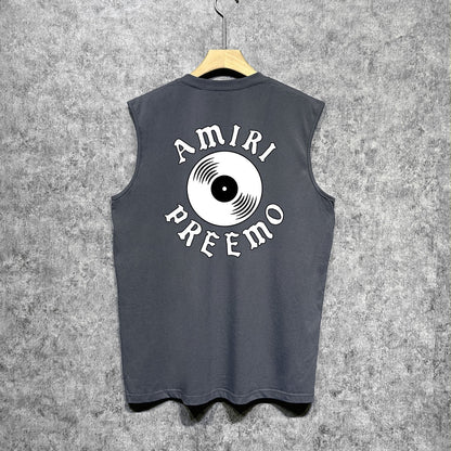 Amiri tank top radar sonic printing
