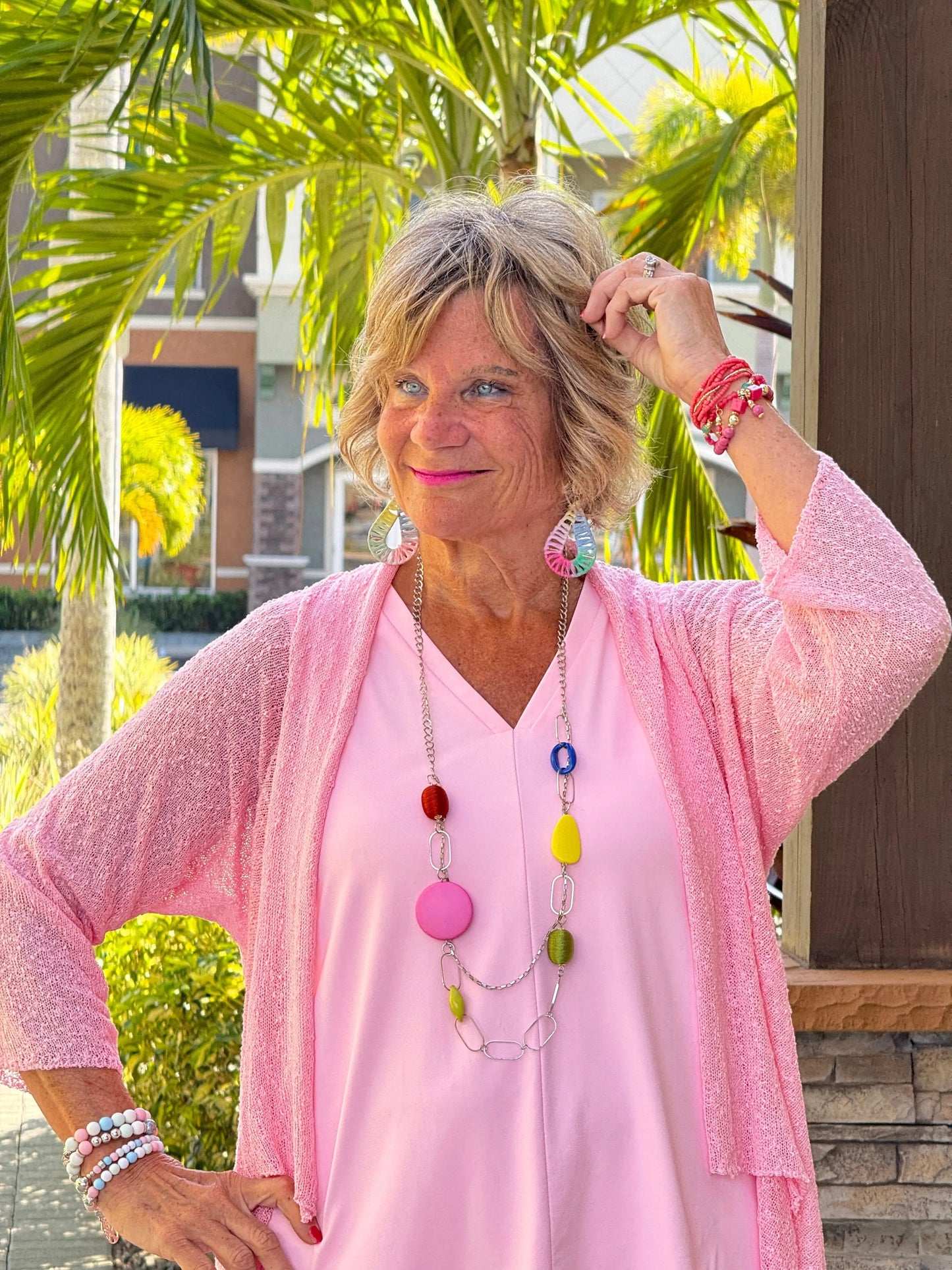 LULU-B PINK RUFFLE WRAP