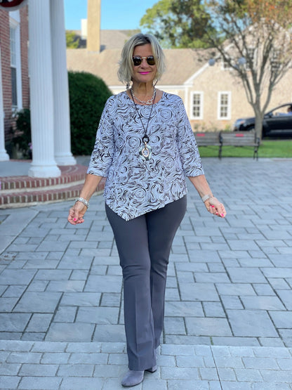 ELEGANT EXPRESSIONS ASYMMETRIC TOP