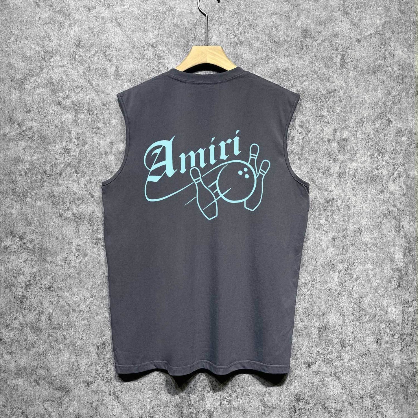 Amiri tank top bowling print