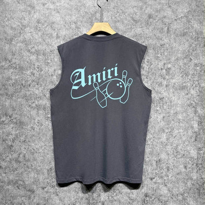 Amiri tank top bowling print