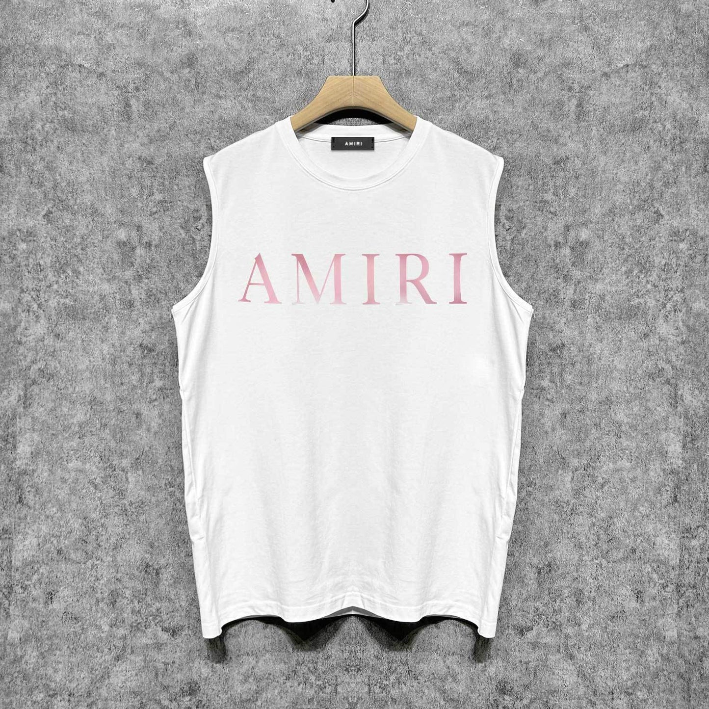 Amiri tank top pink letterprinting