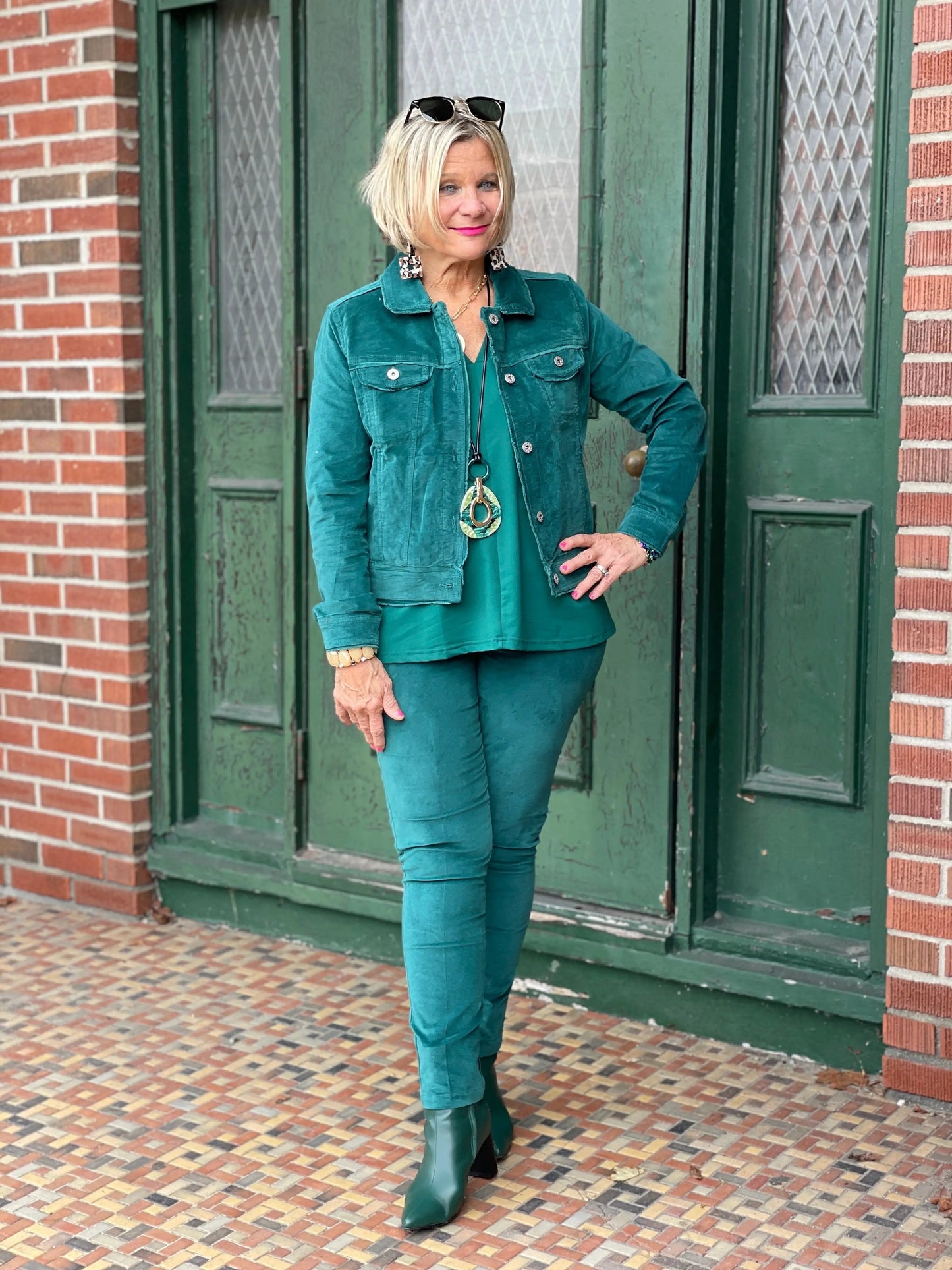 LULU-B EMERALD  VELOUR JACKET