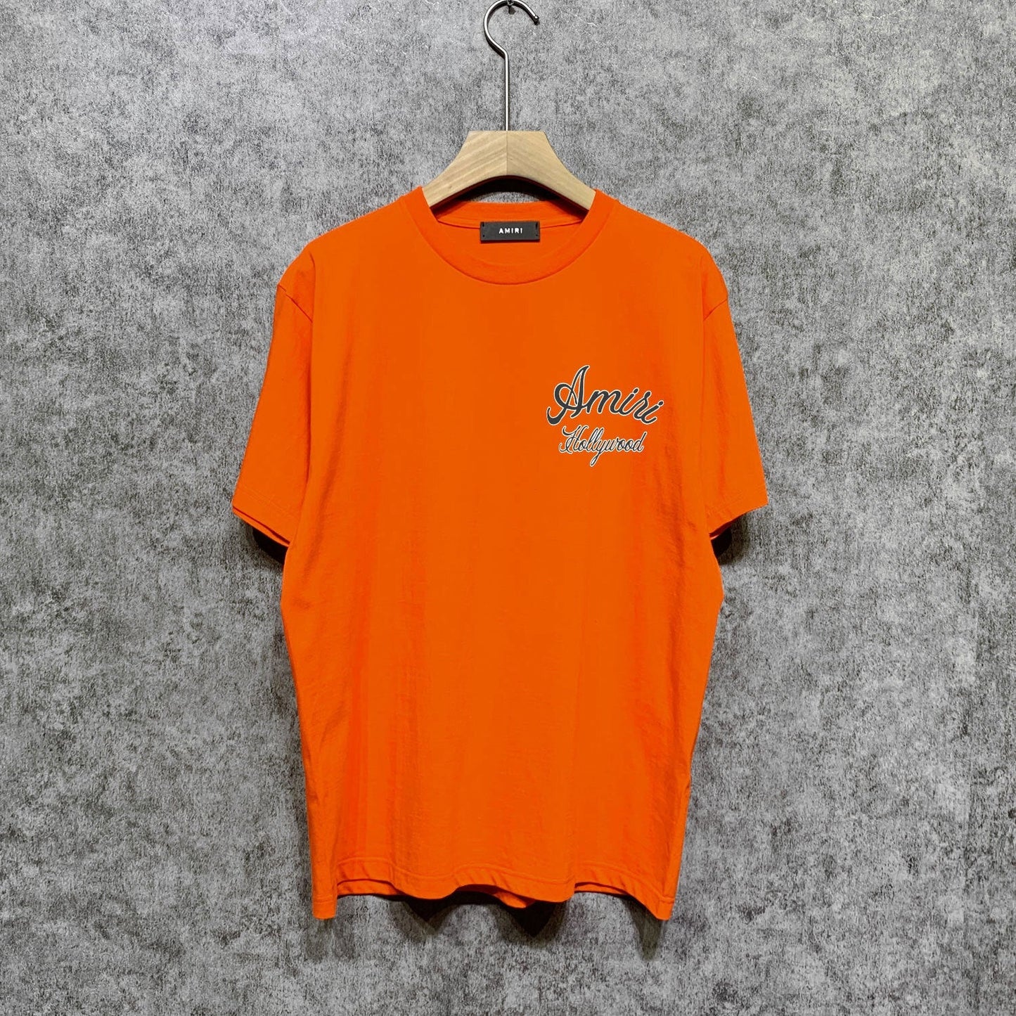 Amiri t shirts letter padded printing short sleeves