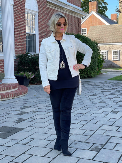 LULU-B CREAM VELOUR JACKET